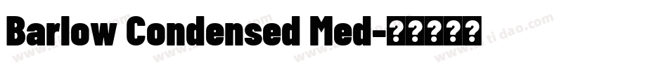 Barlow Condensed Med字体转换
